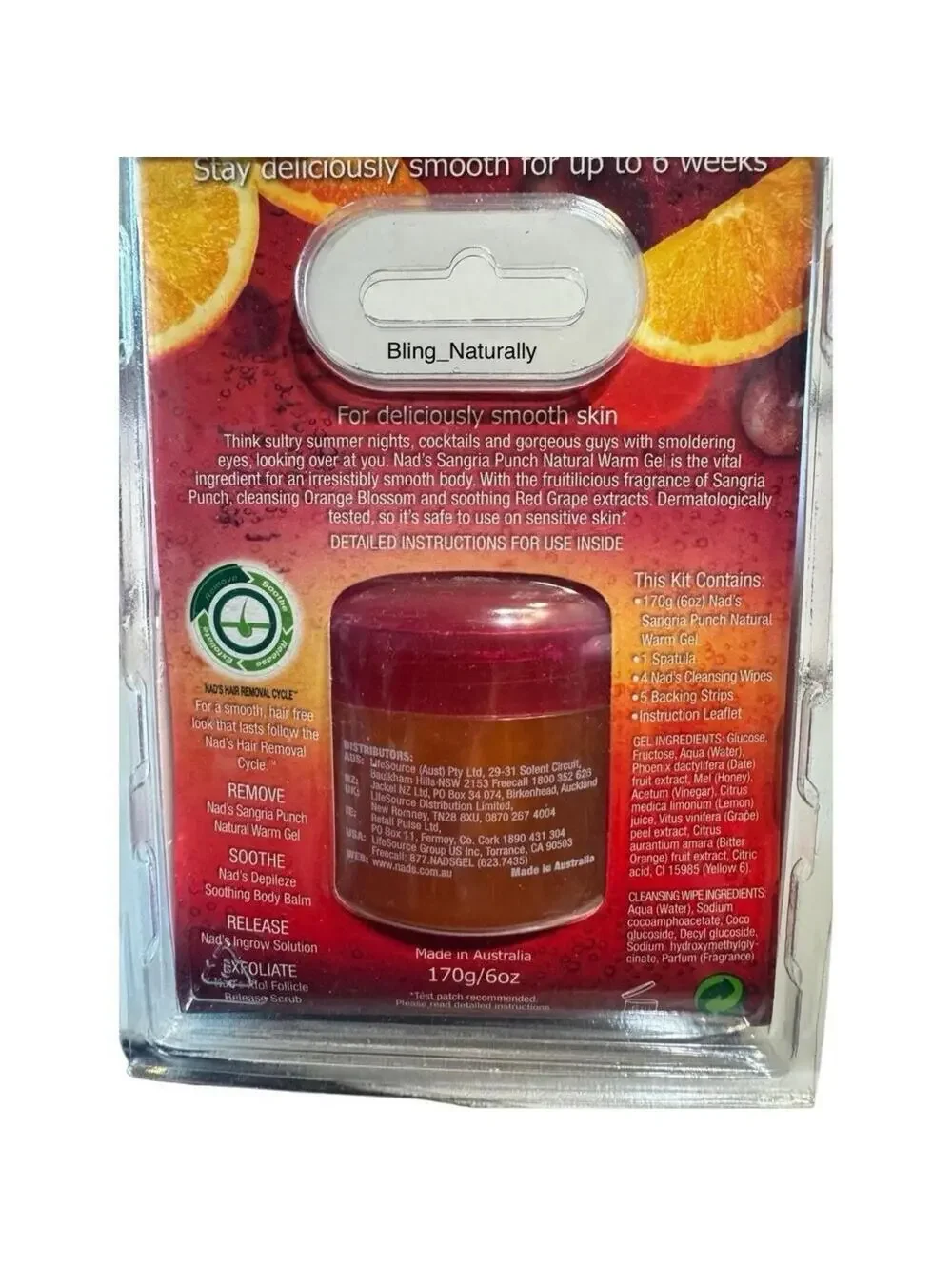 Nad’s Hair Removal Wax Warm Gel Kit